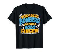 Verdadero Bombero Regalo para Bomberos Camiseta gráfica económica