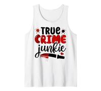 Verdadero Crimen Adicto al Crimen Asesino en Serie programas de Asesinato de televisión Criminal Camiseta sin Mangas