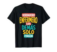 Verdadero Enfermero Regalo para Enfermeros Camiseta gráfica económica