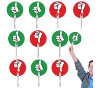 Verdadero Falso Paletas De Juego,Paletas De Votación Sí No - Paletas De Votación En El Aula,10 Uds. Paletas De Votación, Paletas Sí O No, Suministros Para Eventos En El Aula De Profesores, Aula, Verde