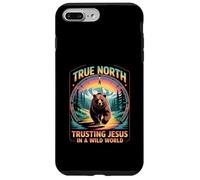 Verdadero Norte Confiando en Jesús En Un Mundo Salvaje Cristiano Carcasa para iPhone 7 Plus/8 Plus