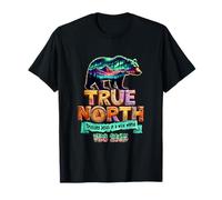 Verdadero-Norte Confiando en Jesús En Un Mundo Salvaje Vbs Oso Natur Camiseta