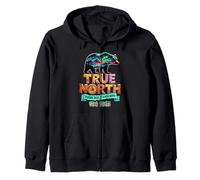 Verdadero-Norte Confiando en Jesús En Un Mundo Salvaje Vbs Oso Natur Sudadera con Capucha