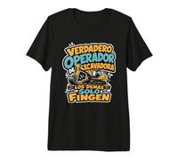 Verdadero Operador de Excavadora Regalo para Operadores Camiseta Premium