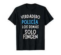 Verdadero Policía Regalo para Policías Camiseta gráfica económica