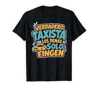 Verdadero Taxista Diseño Divertido para Conductores de Taxi Camiseta gráfica económica