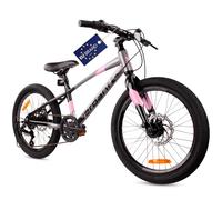 Verdant ALU Bike Bicicleta Infantil 20 Pulgadas Tamaño de Rueda a Elegir 6 velocidades Shimano Ligero Bicicleta para niños de 6 a 10 años Altura Ajustable (Rosa Grafito)