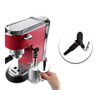 Verdant Touch Boquilla de espuma de leche, boquilla de vapor de acero inoxidable para cafetera con anillo de silicona, compatible con Delonghi Dedica EC680/685, pieza de repuesto automática para