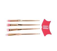 Verdant Touch Herramienta de sombra de nariz, kit aplicador de guante autobronceador, guante autobronceador, plantilla de delineador de ojos de silicona, plantilla de contorno de nariz, guía de