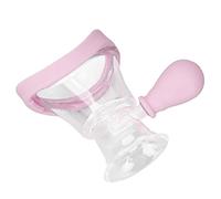 Verdant Touch Kit de limpiador de ojos de silicona, taza de enjuague de ojos para una limpieza precisa, kit de baño de irrigador de ojos para fatiga visual, residuos de maquillaje, rosa