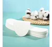 Verdant Touch Plantillas desechables para zapatos, 10 pares, transpirables, sin olor, cómodas inserciones para zapatos deportivos, color blanco, talla 43