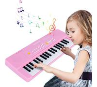 Verdantree Teclado Electrónico Piano 37 Teclas,Teclado de Piano Portátil para Niños con Fuente de Alimentación, Música Digital,Educativa Regalo para Niños/Principiante Negro