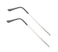 VERDANVERSE 1 Par Accesorios para gafas del marco de los anteojos patillas de gafas almohadillas auriculares gafas de reemplazo de brazos patillas de gafas de metal Plata