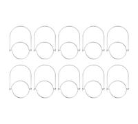 VERDANVERSE 10 Piezas Asas de Acero Inoxidable para Frascos de Conserva Agarre Cómodo y Práctico, Gancho para Colgar Tarros en Árboles o Ganchos, Accesorio de Cocina Duradero