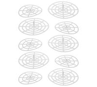 VERDANVERSE 10 Piezas Mesh Plates For Wide Mouth Fermenting Jars Plastic Pickle Press Weights Strainer Mesh For Vegetable Fermentation and Canning Preservation