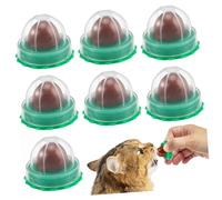 VERDANVERSE 10 Piezas para Gatos con Catnip de Azúcar para Masticar Snack Nutritivo con Sabores Aleatorios con Tapa Giratoria y para Hidratación