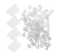 VERDANVERSE 100 Piezas Protector de USB C Silicona Transparente Tapones Antipolvo Compatibles con Cubre Tipo C Duradero y Resistente al Polvo