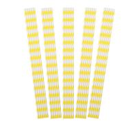 VERDANVERSE 100 Unidades Unidades Palitos Papel para Algodón de Azúcar Rayas Amarillas Compatibles con Máquinas Automáticas Suministros para Fiestas Postres Marshmallow