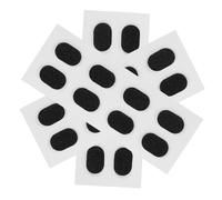 VERDANVERSE 12 pares Almohadillas Nasales Adhesivas para Gafas Espuma EVA Antideslizante Negra Ovalada Compatibles con Monturas Ópticas y Gafas de Sol Cómodas y Duraderas Protegen Nariz y