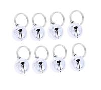 VERDANVERSE 12 Piezas Campanas de Cobre para Mascotas Collares Accesorios para Gato y Perro Decoración Plateadas