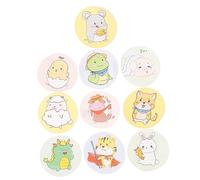 VERDANVERSE 120piezas Tiras Adhesivas Redondas Para Parche Mini y Transpirable Con Diseño De Animales Cuidado Suave Para Heridas Pequeñas y Recien Nacidos