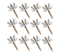 VERDANVERSE 12juegos Tornillos para Soportes De Aves con Gaskets Kit Completo De Accesorios para Jaulas De Mascotas y Perchas para Aves Fijación Segura y Fácil Instalación