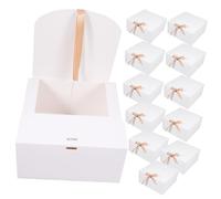 VERDANVERSE 12piezas Cajas De De Cajas Clamshell De Papel Kraft Para Propuestas De Dama De Honor Diseño Elegante y Reutilizable Para Cumpleaños y Bautizos