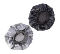 VERDANVERSE 2 Gorros Elásticos de Lado Ancho para Dormir, Anticaída, de Satén para Mujeres y Niñas, Protección del Cabello y Ajuste Cómodo