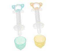 VERDANVERSE 2 Juegos Kitten Feeding Tub Pet Medicine Feeder Antichoking Liquid Food Dispenser Koala Design For Small Pets Puppies Nursing