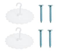 VERDANVERSE 2 Juegos Soporte de Mosquitera de Techo para Cuna de Ganchos de Succión para Mantener los Bebés Protegidos de Instalación y Uso