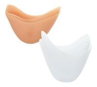 VERDANVERSE 2 Pares Protectores para Dedos de Gel de Silicona para Ballet y Tacones Altos Almohadillas Suaves y Transpirables con Orificios Color Tono Natural y Blanco Acolchado Cómodo