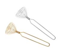 VERDANVERSE 2 Piezas Batidor De Huevos Tipo Prensa Batidor Manual De Mano De Acero Inoxidable Herramienta Para Batir Huevos Cocina