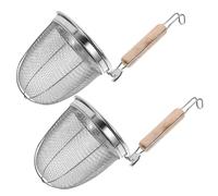 VERDANVERSE 2 piezas Colador Inoxidable para Pasta y Fideos Gadget de Cocina Multifuncional para Uso Casa y Restaurantes de Limpiar y Almacenar