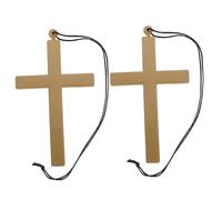 VERDANVERSE 2 Piezas Colgante Doble Accesorio Disfraz Monja Halloween Decorativo para Cosplay y Decoración Hogar