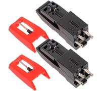 VERDANVERSE 2 Piezas de Agujas para Tocadiscos Compatibles Platos de Vinilo, Aguja de Metal Material Abs para Mejor Calidad de Sonido y Uso en Mesa Giratoria