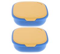 VERDANVERSE 2 Piezas Estuche para Retenedor y Alineador Delgado con Espejo Cierre Magnético Portátil para Guardado de Férulas Ortodónticas Viaje Caja para Dentaduras