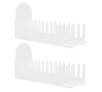 VERDANVERSE 2 Piezas Exhibidor Acrílico Transparente para Tarjetas con Soporte de Mesa Resistente y Portátil para Postales Fotos Invitaciones para Mostradores y Eventos Festivos