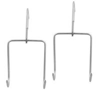 VERDANVERSE 2 piezas Ganchos de Acero Inoxidable Dobles para Carne Colgar y Procesar Gancho Multifuncional para Salchichas Carne y Pescado para Cocina y Ahumado