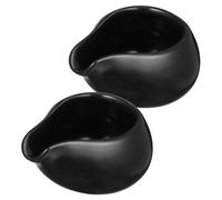 VERDANVERSE 2 piezas Jarras de Cerámica para Leche Boquilla Redonda Diseño Práctico y Versátil para Café Miel Salsa y Uso Doméstico