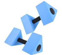 VERDANVERSE 2 Piezas Mancuernas Acuáticas Triangulares Eva Azules, Juego | Lecciones en Agua y Ejercicio en Piscina, Baja Absorción, Apoyo para Flexibilidad Dorsal y Zona Media