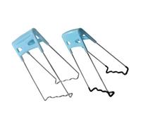 VERDANVERSE 2 Piezas Pinzas para Platos y Cuencos Quemaduras Inoxidable Sujetador para Cocina y Exteriores Pinzas Aislantes para Manipular Vajilla Caliente