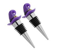 VERDANVERSE 2 Piezas Tapones de Vino Forma de Sombrero de Bruja Tapones Reutilizables y Herméticos para Botellas Sellado Prueba de Fugas para Preservación de Bebidas Regalo para del Vino