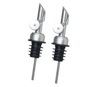 VERDANVERSE 2 piezas Vertedores de Vino y Aceite de Oliva Inoxidable Tapa Automática Antigoteo Dispensadores Portátiles para Botellas Control Preciso de Vertido para Cocina y Bar