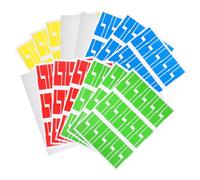 VERDANVERSE 20 hojas Etiquetas Autoadhesivas para Cables Imprimibles Organizador Práctico para Oficina Identificación Duradera y Fácil Uso