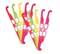 VERDANVERSE 20 Piezas Gafas de Difracción Corazón Colores Arcoíris para Fiestas Al Aire Conciertos Clubs Ligeras y Plegables