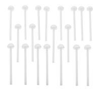 VERDANVERSE 20 Piezas Pole De La Estación De Jaula De Pájaros Rincón De Perca Soporte De Percha para Jaula Palo De Palitos De Perca De El Plastico Blanco