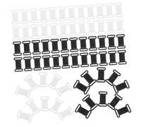 VERDANVERSE 200 Piezas Clips de Cierre Frontal Negro y Blanco Conectores Ajustables para Tirantes Hebillas para Ropa Interior de Lactancia y Extensores de Tirantes