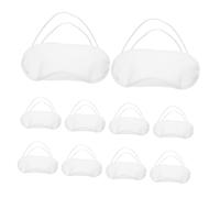 VERDANVERSE 24 Piezas de Protección Solar para Ojos Vendas para Dormir Que Bloquean la Luz para Fiestas y Viajes Avión Cubiertas Ojos con Banda Elástica Color Claro