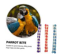 VERDANVERSE 24 Piezas Juguetes para Pájaros de Resistentes Unidades de Dedos Natural para Masticar Rellenos para Piñatas y Bolsas de Cumpleaños Seguro para Aves Pequeñas Color Color Aleatorio