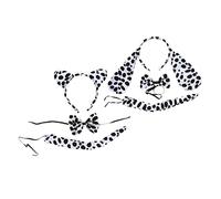 VERDANVERSE 2juegos Conjunto De Diademas De Animal Dálmata para Niño Niña Accesorio para Fiesta Cosplay Orejas Largas y Cortas Diseño Duradero para Disfraces Escolares y Fiestas Temáticas